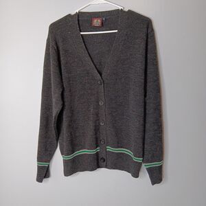 Habber & Dasher Harry Potter Cardigan Womens Size XL Gray Buttons Wool Slytherin